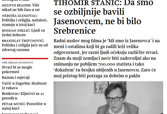 Извор: Srpski tjednik Novosti