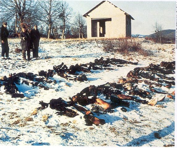 Измасакрирана па запаљена тјела госпићких Срба