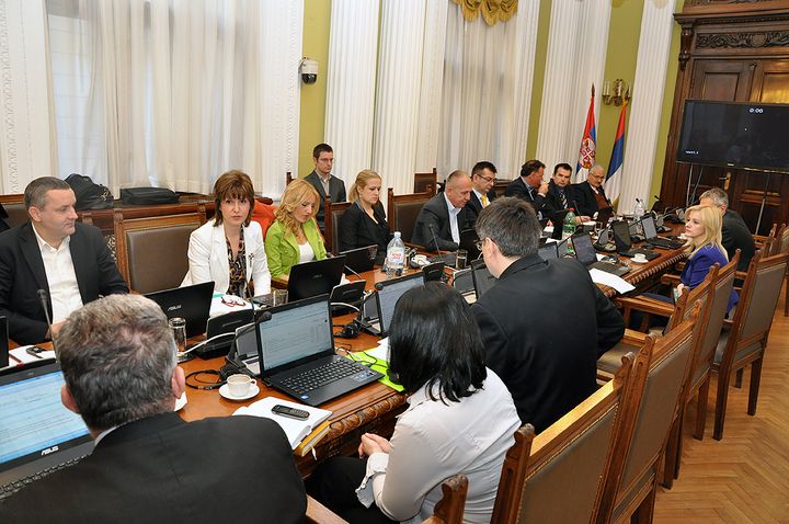 Članovi Odbora za dijasporu i Srbe u regionu na jednom od sastanaka