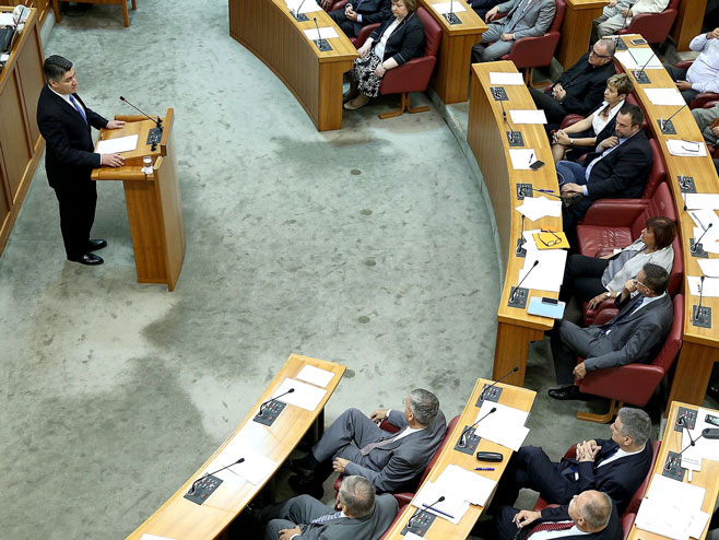 Hrvatski Sabor: Zoran Milanović Foto: HRT