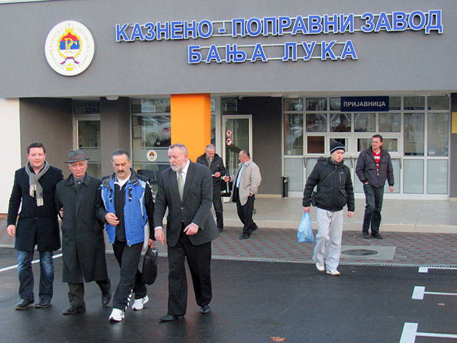 Penzionisani general Vojske Republike Srpske Novak Đukić, izlazak iz zatvora Foto: SRNA
