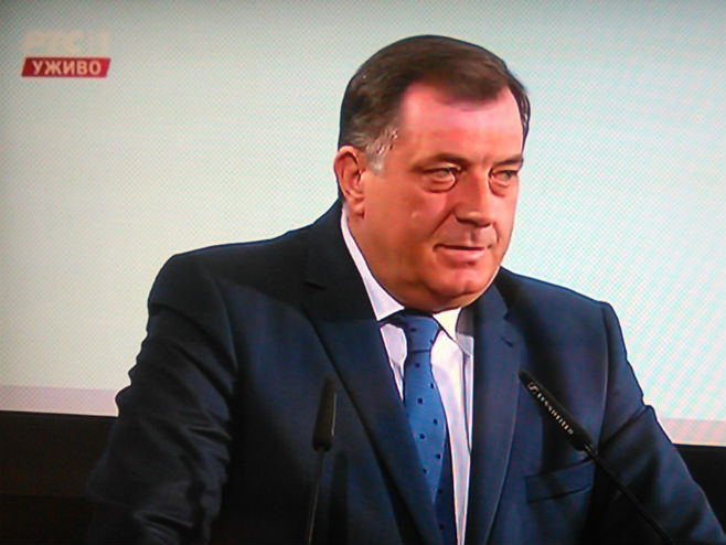 Dodik u Beogradu Foto: RTRS