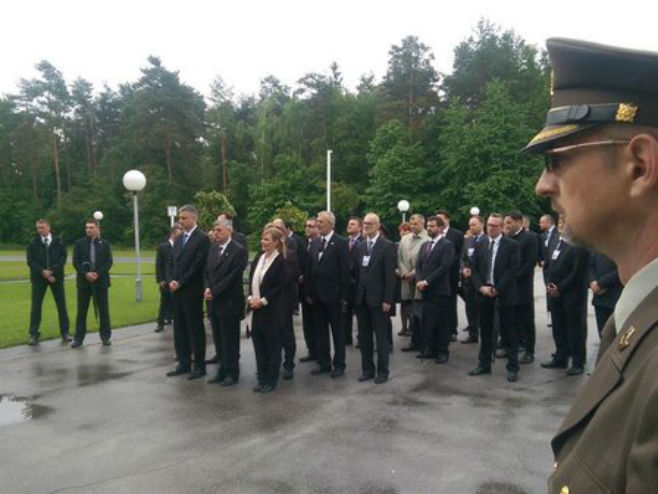 Hrvatski državni vrh u Blajburgu (Foto: Twitter)