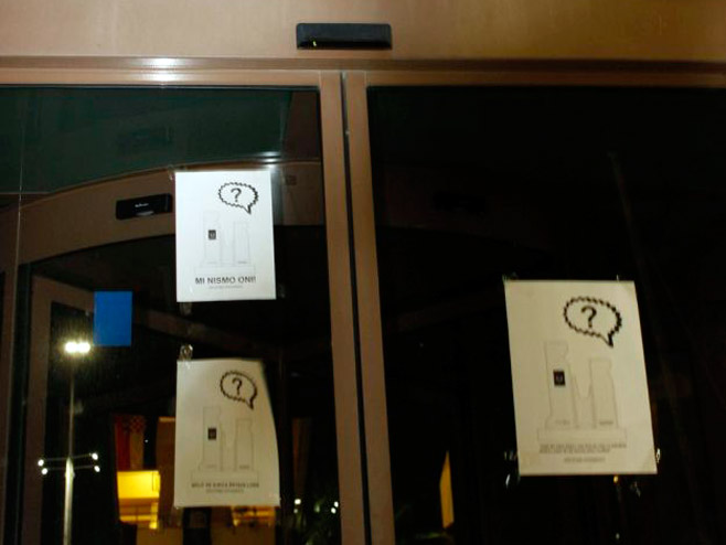 Plakatima protiv spomenika (Foto: Splitski student)