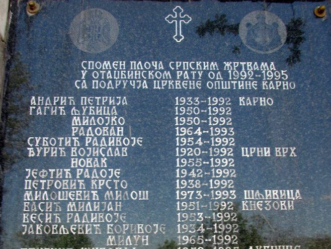 Srebrenica - Spomen ploča Foto: SRNA
