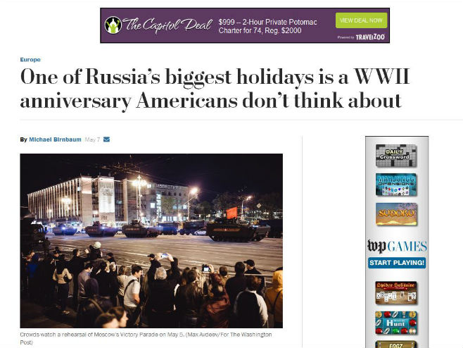 Vašington post: Amerikanci misle da su sami pobijedili Hitlera Foto: Screenshot