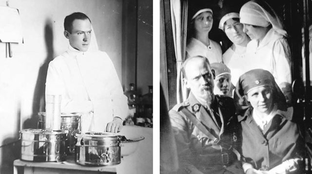 Arijus van Tinhoven (1886-1965) Van Tinhoven sa suprugom – bolničarkom Martom de Hrote