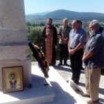 Споменик Краљу Петру I ослободиоцу у мјесту Сјеверско изнад Борика, недалеко Рогатице. Парастос служен 14. септембра 2016.