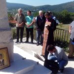 Споменик Краљу Петру I ослободиоцу у мјесту Сјеверско изнад Борика, недалеко Рогатице. Парастос служен 14. септембра 2016.