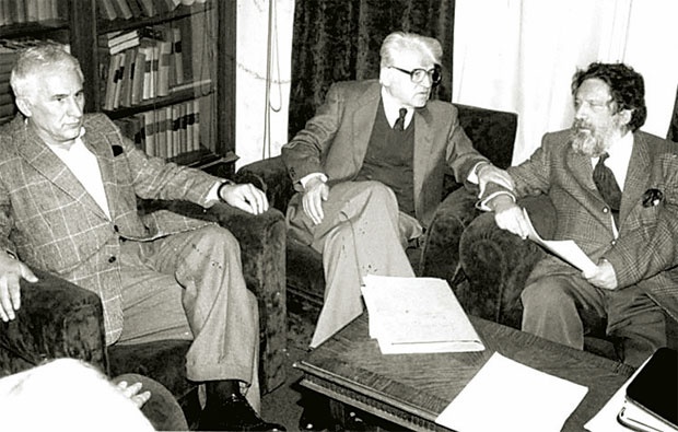 Matija Bećković, Dobrica Ćosić i Jovan Rašković