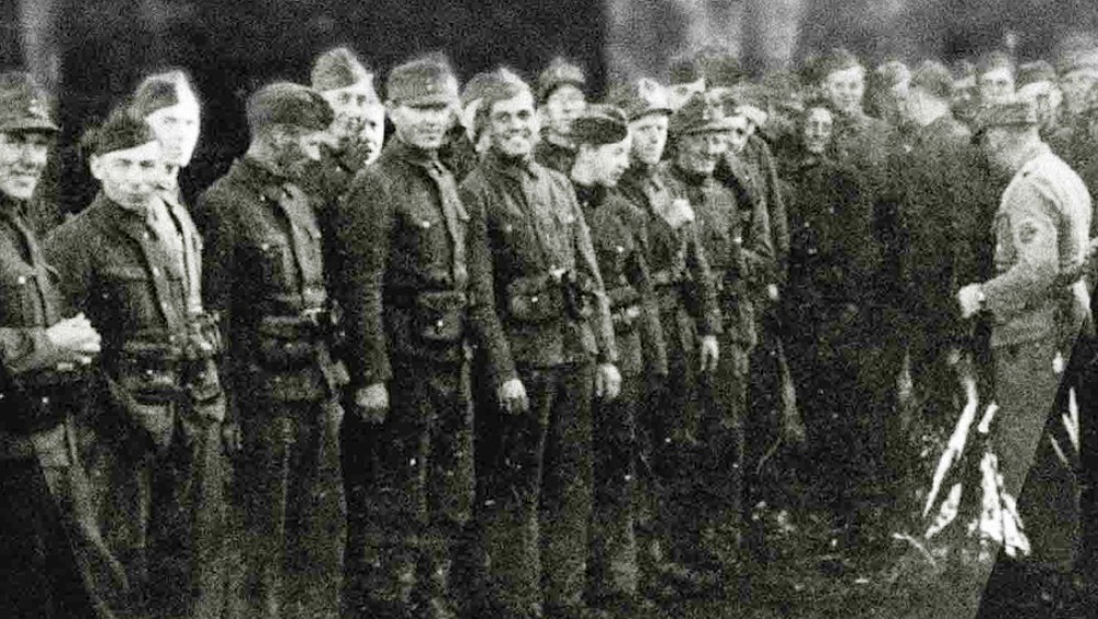 Hirden (Hirden) je bila politička vojska Nacionalnog stroja (Nasjonal Samling), kopija nemačkog SA (SturmAbteilung ). Fotografija: Kagge Forlag