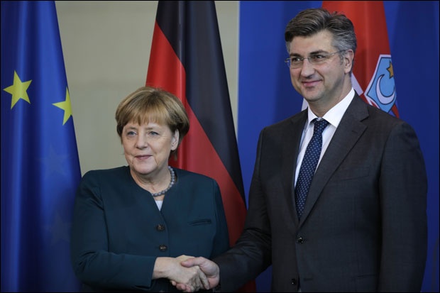 Angela Merkel i Andrej Plenković