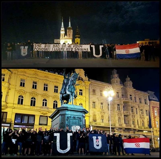 Zagreb- Pristalice NDH-a (Foto: Facebook/Igor Premuzic)
