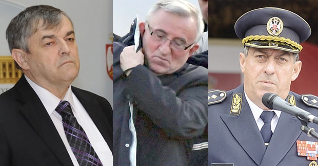 Generali Božidar Delić ,Vladimir Lazarević, i Ljubiša Diković