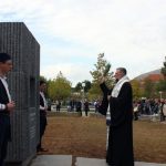 Spomenik Aleksandru Masleši, najmlađem poginulom borcu Trebinjske brigade Vojske Republike Srpske osveštao je Njegovo preosveštenstvo vladika zahumsko-hercegovački i primorski Grigorije uz sasluženje sveštenstva eparhije.