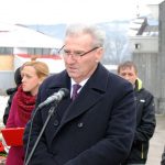 Министар рада и борачко-инвалидске заштите Републике Српске Миленко Савановић у Скеланима, гдје је данас одржан помен и полагања вијенаца на централни споменик за страдалих 69 становника које су 16. јануара 1993. године убиле муслиманске снаге из Сребренице под командом Насера Орића.