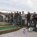 Постављање споменика и опијело за преминулог Милета Пашића.